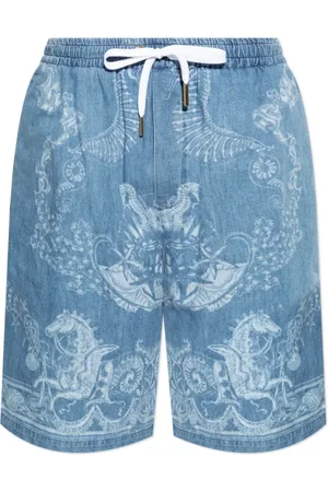 VERSACE Shorts, Herre, Blå, 2XL, Denim, Denim shorts