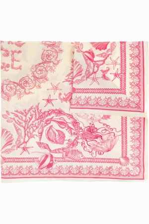 VERSACE Tilbehør, unisex, Lyserød, ONE SIZE, Silketørklæde