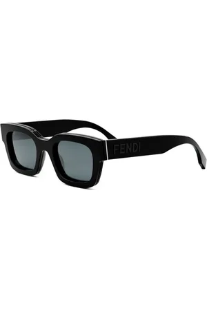 Fendi Tilbehør, Herre, Sort, 50 MM, Autentiske Signature Briller med Top Service