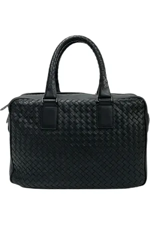 Bottega Veneta Pre-owned, Dame, Sort, ONE SIZE, Tyl, Pre-owned Laeder totes