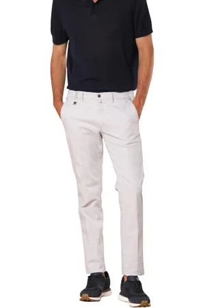 Masons Bukser, Herre, Hvid, L, Bomuld, Slim Fit Hvide Chino Bukser