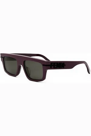 Fendi Tilbehør, Herre, Rød, 54 MM, Autentiske graphy Briller med Topkvalitet