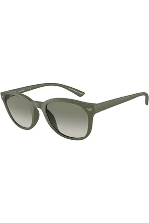 Emporio Armani Tilbehør, Herre, Grøn, 53 MM, Autentiske Premium Briller med Topkvalitet