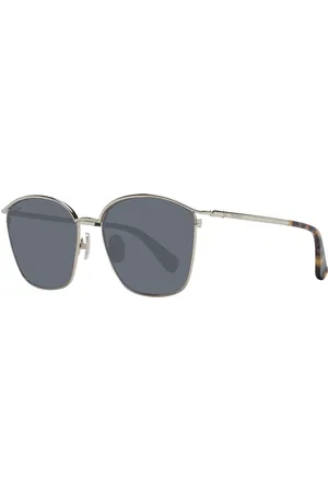 Max Mara Tilbehør, Dame, Gul, ONE SIZE, Uld, Guld Dame Solbriller Firkantet Stil
