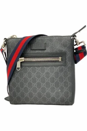 Gucci Pre-owned, Herre, Sort, ONE SIZE, Uld, Pre-owned Plast gucci-tasker