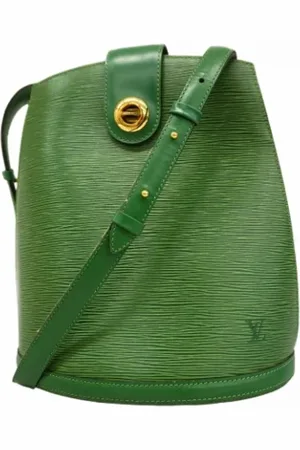 LOUIS VUITTON Pre-owned, Dame, Grøn, ONE SIZE, Uld, Pre-owned canvas tasker