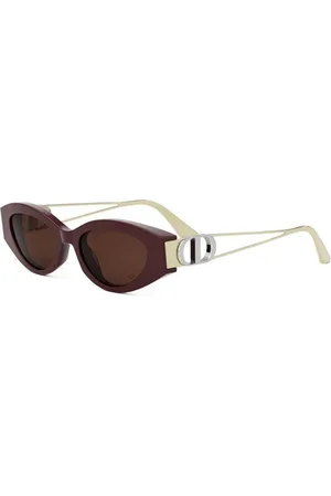Dior Tilbehør, unisex, Rød, 51 MM, Uld, Autentiske stilfulde briller af premium kvalitet