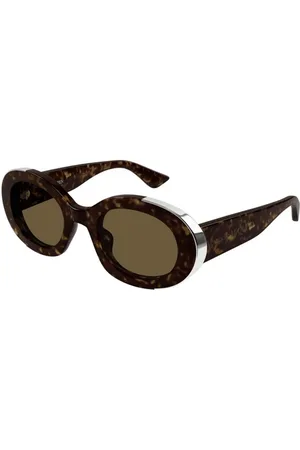 Alexander McQueen Tilbehør, unisex, Brun, 51 MM, Brun Havana Solbriller Am0445S 002
