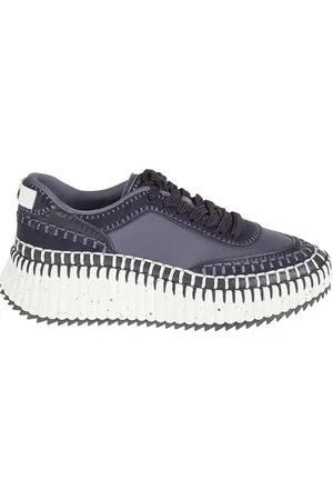 Chloé Sko, Dame, Blå, 36 EU, Polyester, Blå Sneakers Nama