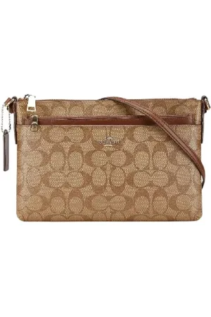 Coach Pre-owned, Dame, , ONE SIZE, Uld, Pre-owned Canvas crossbody-tasker