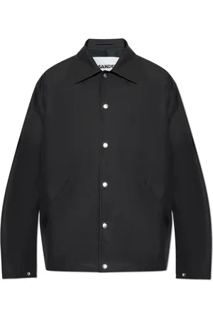Jil Sander Jakke, Herre, Sort, M, Bomuld, Jakke med krave