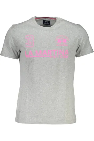 La Martina Top, Herre, Grå, L, Kortærmet Herre T-shirt Grå
