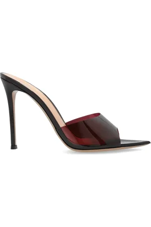 Gianvito Rossi Sko, Dame, Rød, 35 EU, Læder, Hælede flip-flops Elle