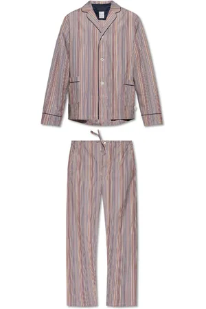 Paul Smith Nightwear & Lounge, Herre, Flerfarvet, 2XL, Bomuld, To-delt natkjole