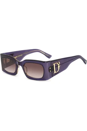 Dsquared2 Tilbehør, Dame, Lilla, 52 MM, Uld, Autentiske stilfulde briller af premium kvalitet