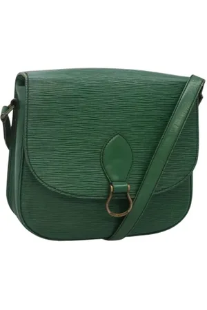 LOUIS VUITTON Pre-owned, Dame, Grøn, ONE SIZE, Uld, Pre-owned Laeder louis-vuitton-tasker