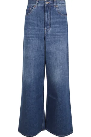 Chloé Jeans, Dame, Blå, W26, Blå High-rise Jeans Natblå