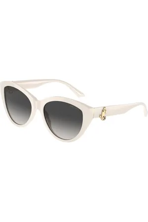 Jimmy Choo Tilbehør, Dame, Hvid, 55 MM, Autentiske Premium Briller med Topkvalitet