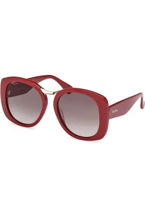 Max Mara Tilbehør, Dame, Rød, 55 MM, Bordeaux Gradient Smoke Solbriller