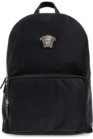 VERSACE Taske, Herre, Sort, ONE SIZE, Rygsæk med en applikation i form af Medusas hoved