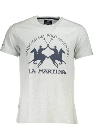 La Martina Top, Herre, Grå, M, Kortærmet Herre T-shirt Grå