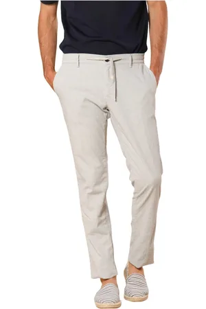 Masons Bukser, Herre, Grå, XL, Bomuld, Slim Fit Micro Star Print Chino Bukser