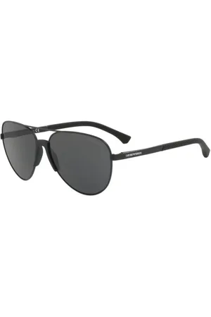 Emporio Armani Tilbehør, Herre, Sort, 61 MM, Ægte Briller med Topkvalitet