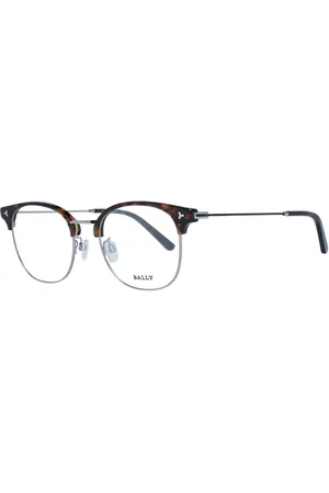 Bally Tilbehør, Herre, Sort, ONE SIZE, Uld, Brun Metal Optiske Rammer Rund Full-Rim