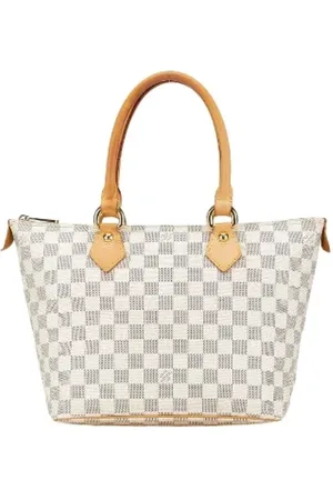 LOUIS VUITTON Pre-owned, Dame, Hvid, ONE SIZE, Tyl, Pre-owned Canvas totes