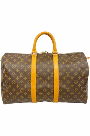 LOUIS VUITTON Pre-owned, Dame, Brun, ONE SIZE, Tyl, Pre-owned canvas tasker