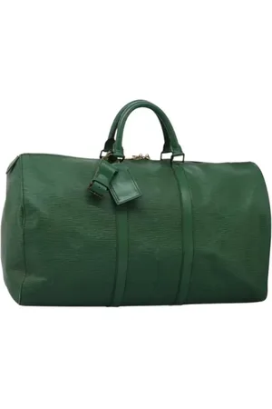 LOUIS VUITTON Pre-owned, Dame, Grøn, ONE SIZE, Tyl, Pre-owned Laeder louis-vuitton-tasker