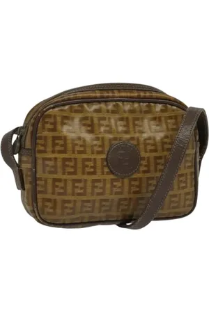Fendi Pre-owned, Dame, Brun, ONE SIZE, Uld, Pre-owned Laeder fendi-tasker