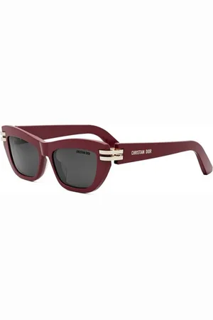 Dior Tilbehør, unisex, Rød, 52 MM, Ægte Cb2U Briller med Topkvalitet