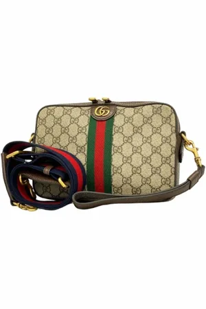Gucci Pre-owned, Dame, Brun, ONE SIZE, Uld, Pre-owned Plast gucci-tasker
