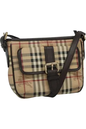 Burberry Pre-owned, Dame, , ONE SIZE, Uld, Pre-owned Laeder skuldertasker