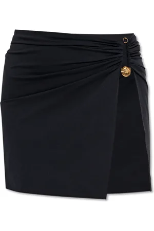 VERSACE Nederdel, Dame, Sort, 2XS, Uld, Strandnederdel