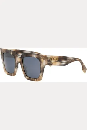 Fendi Tilbehør, unisex, Flerfarvet, 50 MM, Autentiske Roma Solbriller, Premium Kvalitet
