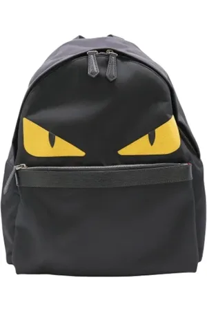 Fendi Pre-owned, unisex, Sort, ONE SIZE, Tyl, Pre-owned Stof rygsaekke