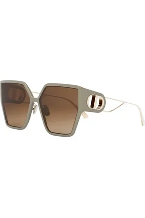 Dior Tilbehør, Dame, Brun, 61 MM, Uld, Autentiske stilfulde briller med topkvalitetsservice