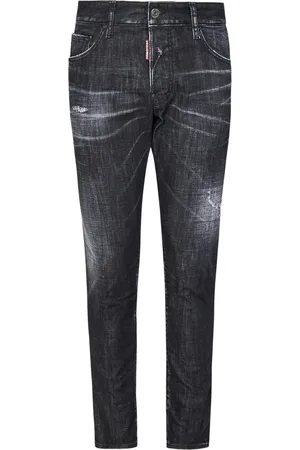 Dsquared2 Jeans, Herre, Sort, XL, Bomuld, Sort Slim Fit Skater Jeans