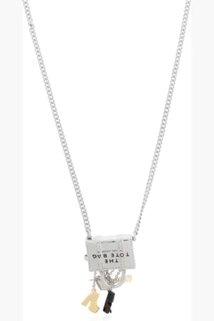Marc Jacobs Tilbehør, Dame, Grå, ONE SIZE, Tyl, Halskæde med charms