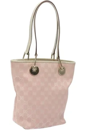 Gucci Pre-owned, Dame, Lyserød, ONE SIZE, Uld, Pre-owned Canvas gucci-tasker