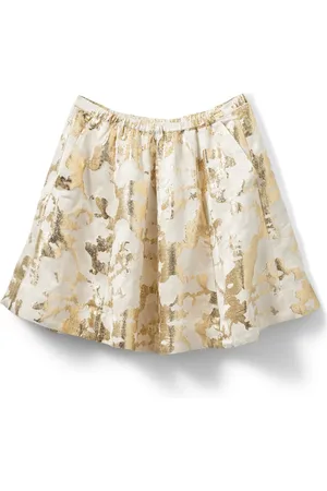 Sofie Schnoor Nederdel, Dame, Flerfarvet, M, Uld, Metal Detalje Nederdel Off White