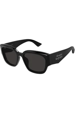 Alexander McQueen Tilbehør, Dame, Sort, 55 MM, Ægte Briller med Topkvalitetsservice