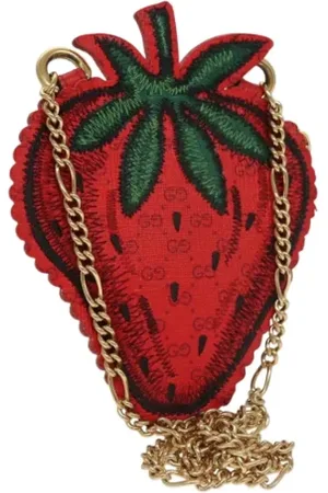 Gucci Pre-owned, Dame, Rød, ONE SIZE, Uld, Pre-owned Canvas gucci-tasker