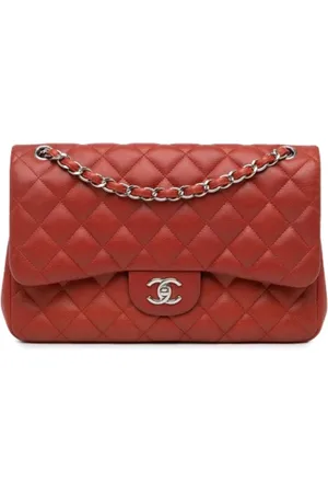 CHANEL Pre-owned, Dame, Rød, ONE SIZE, Uld, Pre-owned Laeder chanel-tasker