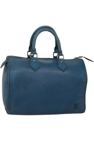 LOUIS VUITTON Pre-owned, Dame, Blå, ONE SIZE, Tyl, Pre-owned Laeder hndtasker