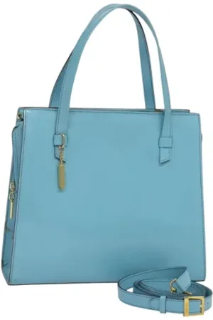 Céline Pre-owned, Dame, Blå, ONE SIZE, Uld, Pre-owned Laeder celine-tasker