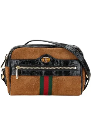 Gucci Pre-owned, Dame, Brun, ONE SIZE, Uld, Pre-owned Laeder gucci-tasker