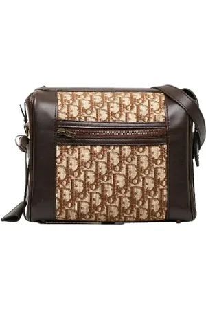 Dior Pre-owned, Dame, , ONE SIZE, Uld, Pre-owned Canvas skuldertasker